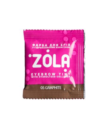 ZOLA Zestaw farb do brwi w saszetkach z utleniaczem 3% 5 kolorów