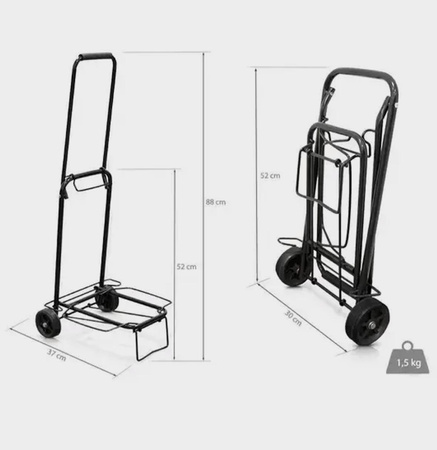 Wózek transportowy do łóżek kosmetycznych, składany