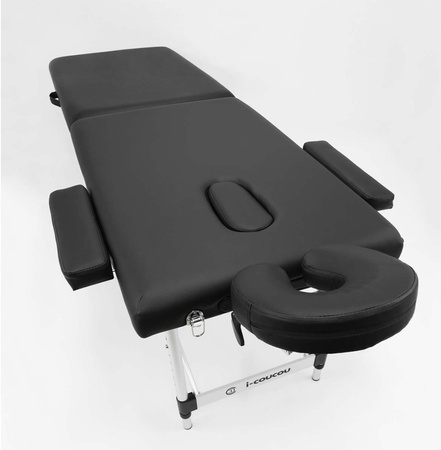 Stół Łóżko Masażu Składany Aluminiowy Przenośny Leżanka 2-Segmentowy