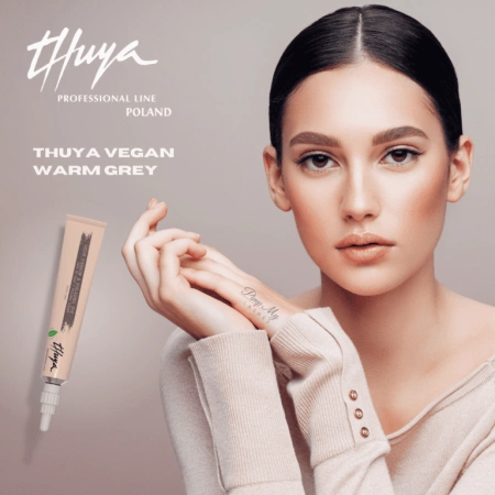 Thuya Wegańska Farba arganowo-aloesowa do brwi i rzęs Vegan Warm Grey - Ciepły szary