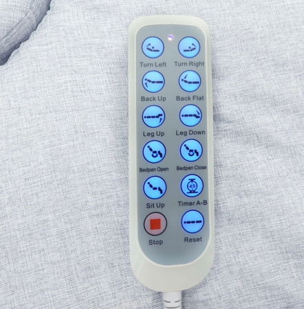 Łóżko rehabilitacyjne z elektryczną regulacją