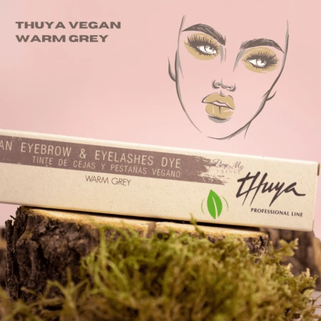 Thuya Wegańska Farba arganowo-aloesowa do brwi i rzęs Vegan  Golden Brown - Złoto Brązowy