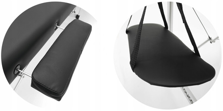 Łóżko Stół Masażu Kosmetyczne Mobilne Składane Przedłużania Rzęs Aluminiowy