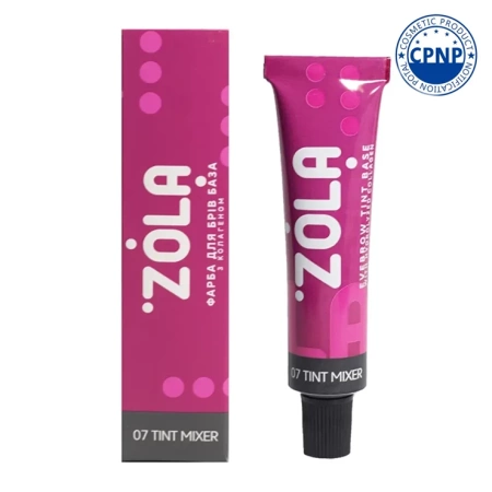 ZOLA 07 Tint mixer baza do farbowania brwi z kolagenem 15ml.
