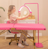 Lampa Kosmetyczna LED Podłogowa Pink 45w + Łóżko Kosmetyczne do Stylizacji Rzęs 60 cm