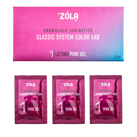 ZOLA Color Lab 01  Lifting Pink Gel zestaw saszetek 3 x 1ml