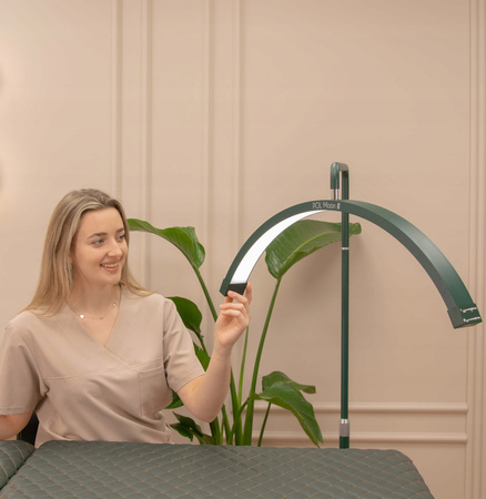 Lampa kosmetyczna do przedłużania rzęs POL Moon II zielona