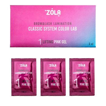 ZOLA Color Lab 01  Lifting Pink Gel zestaw saszetek 3 x 1ml