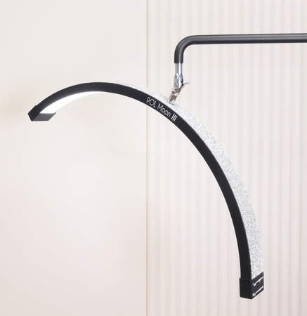 Lampa Kosmetyczna LED Bezcieniowa Czarna + Łóżko Kosmetyczne Stylizacji Rzęs 60 cm