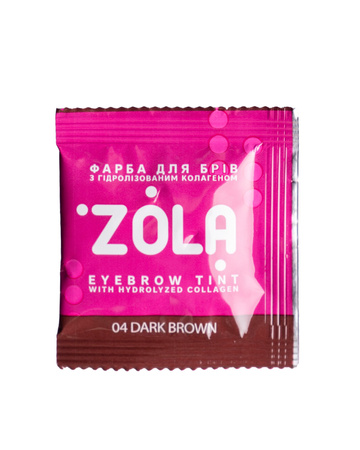 ZOLA Farba do brwi z kolagenem w saszetce z utleniaczem 3% 5 ml. 02 warm brown