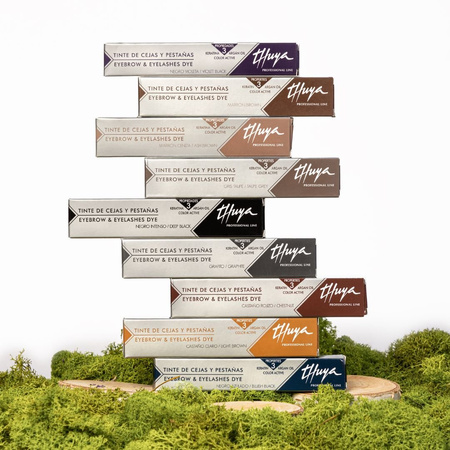 Thuya Farba arganowo - keratynowa do brwi i rzęs Thuya  Taupe Grey - Szaro Brązowy