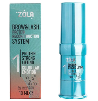 ZOLA Color Lab EMOTION Preparat do laminacji brwi i rzęs Krok 1 Protein Strong 10 ml