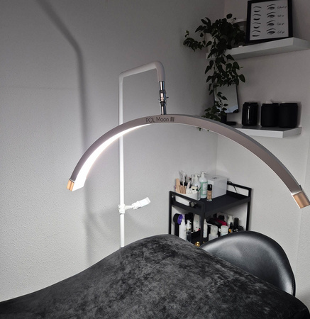 Lampa kosmetyczna do przedłużania rzęs POL Moon III biała