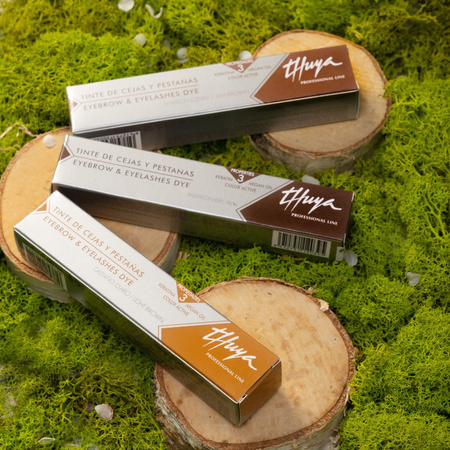 Thuya Farba arganowo - keratynowa do brwi i rzęs Thuya  Marron - Brąz