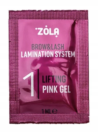 Żel do laminacji rzęs i brwi ZOLA Color Lab 01 Lifting Pink Gel 3ml