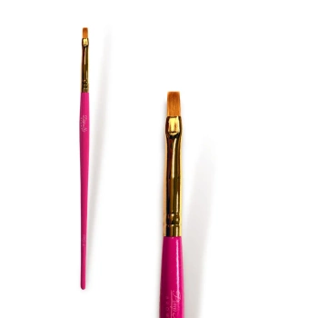 PimpMyLashes Pędzel PRO-5 Wąski Prosty Precyzyjny Pędzel do brwi