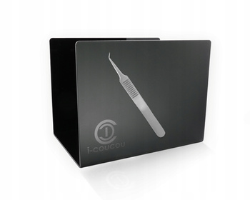 Organizer magnetyczny półka na poduszkę do stylizacji rzęs CZARNY