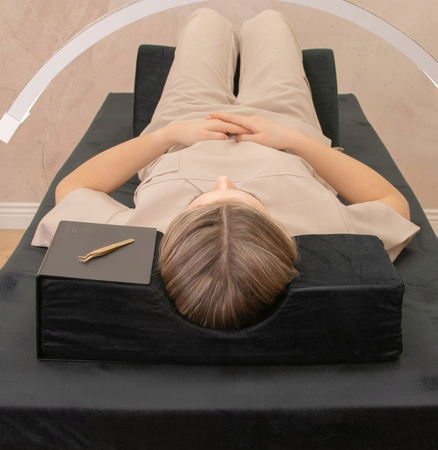 Organizer magnetyczny półka na poduszkę do stylizacji rzęs CZARNY