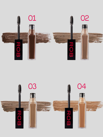 Sculptor Żel do brwi FIX AND FILLER, ROB 5,5 ml 02 Almond Kiss