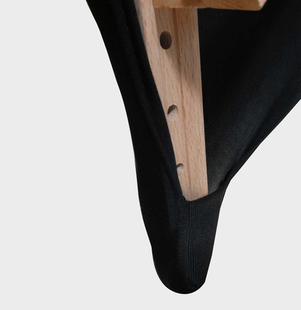 Prześcieradło Pokrycie Kosmetyczne Elastyczne Wycięciem Nogi Czarne 60x180