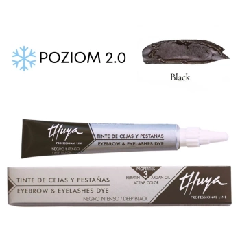 Thuya Farba arganowo - keratynowa do brwi i rzęs Thuya  Black - Czarny