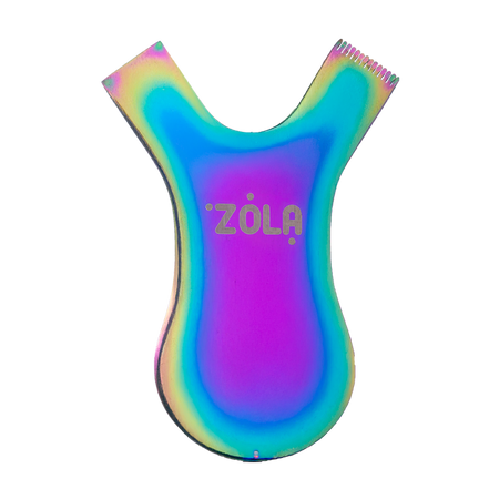 ZOLA grzebyk do laminacji metalowy Metal Comb Rainbow