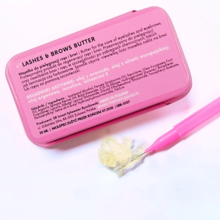 PimpMyLashes Masło do rzęs i brwi w puszce ze szczoteczką Lash&Brows Butter