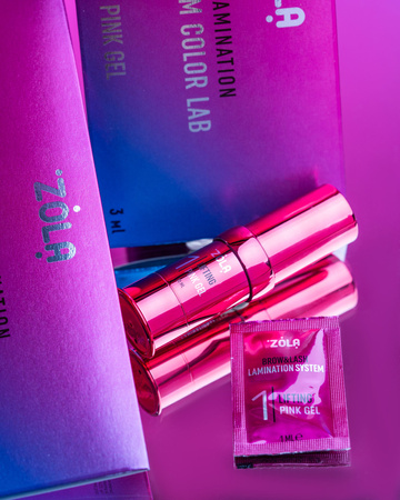 ZOLA Color Lab 01  Lifting Pink Gel zestaw saszetek 3 x 1ml