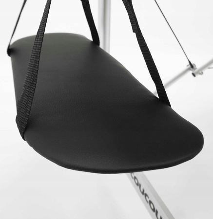 Łóżko do masażu kosmetyczne aluminiowe - czarne