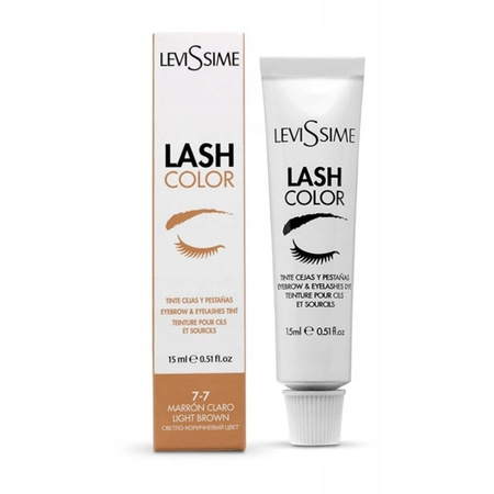 Kremowa Farba do brwi i rzęs Lash Color 15ml Levissime Light Brown 7-7