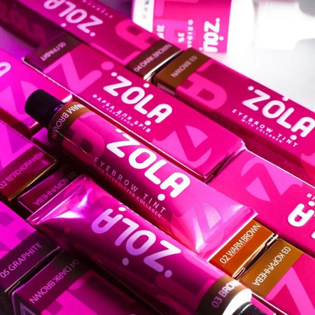 ZOLA Farba do brwi z kolagenem 15ml.  05 graphite