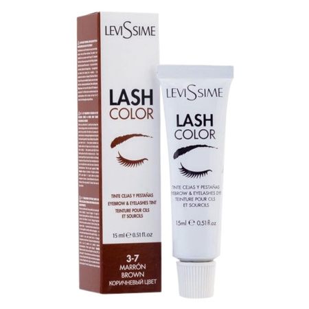Levissime Farba do brwi i rzęs LASH COLOR 15ml  3.7 BROWN