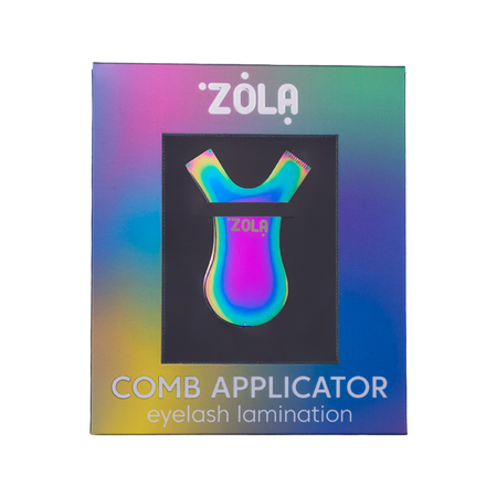 ZOLA grzebyk do laminacji metalowy Metal Comb Rainbow