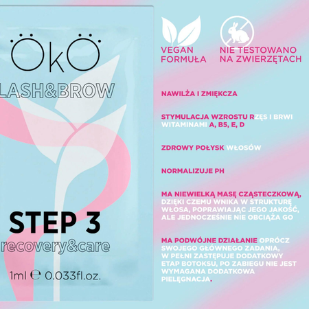 OkO Saszetki do laminacji rzęs i brwi, Step 3 zestaw (5 saszetek)