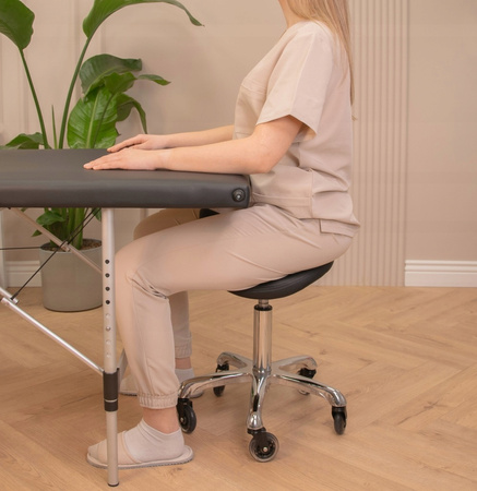 Taboret Fryzjerski Rodeo Stołek Hoker Siodło Tatuażu Regulowany Profilowany