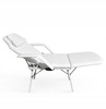 Fotel kosmetyczny składany leżanka do pedicure i przedłużania rzęs BIAŁY
