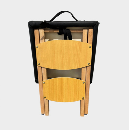 Taboret drewniany składany CZARNY
