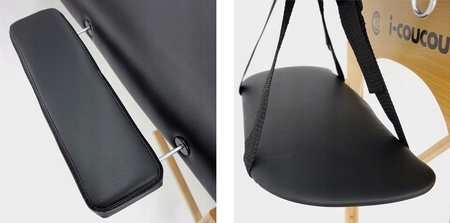 Łóżko Kosmetyczne Pianka 5cm Rzęs Leżanka Drewniane Składane Tatuażu Stół