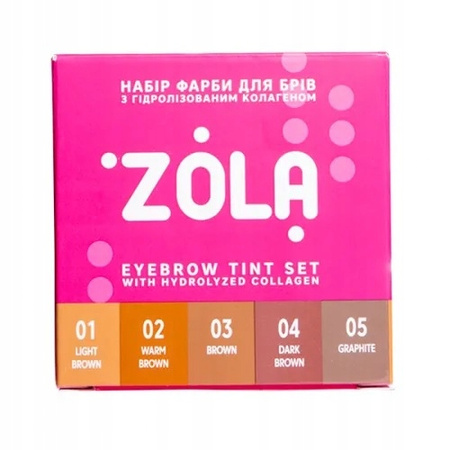 Zestaw farb farbek do brwi w saszetkach oksydant 3% farba farbka Tint Set