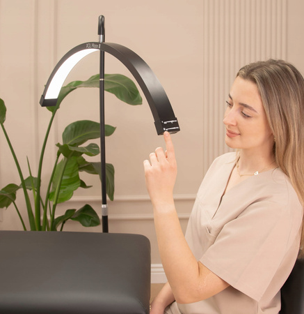 ZESTAW: Lampa kosmetyczna do rzęs + łóżko z miejscem na nogi