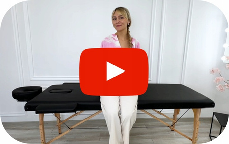 Łóżko do masażu kosmetyczne drewniane - czarne