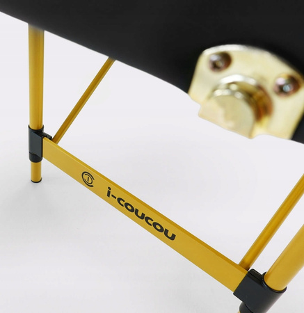 Łóżko Kosmetyczne Stół do Przedłużania Rzęs 60cm + Taboret Kosmetyczny Stołek Siodło