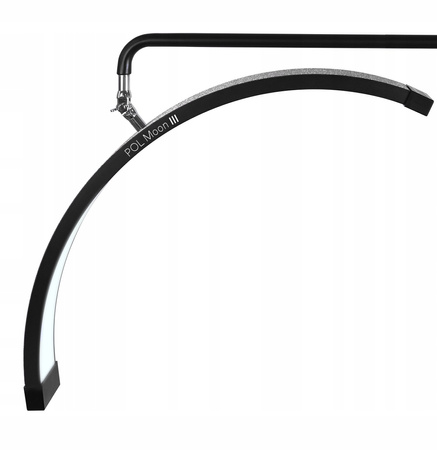 Lampa Kosmetyczna LED Bezcieniowa Czarna + Łóżko Kosmetyczne Stylizacji Rzęs 60 cm