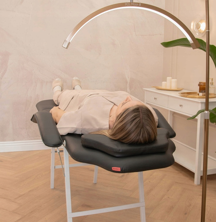 Fotel Kosmetyczny Łóżko Leżanka Przedłużania Rzęs Spa Pedicure Regulacja