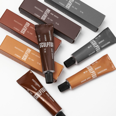 SCULPTOR Farba do brwi żelowa 15ml Dark Brown