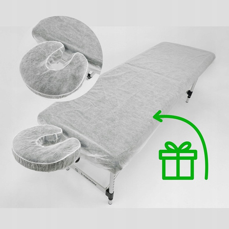 Stół Łóżko Masażu Składany Aluminiowy Przenośny Leżanka 2-Segmentowy