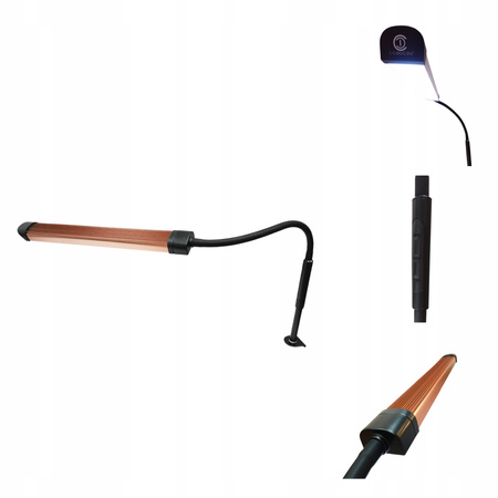 Lampa Kosmetyczna Biurkowa Obrotowa LED Energooszczędna z Uchwytem