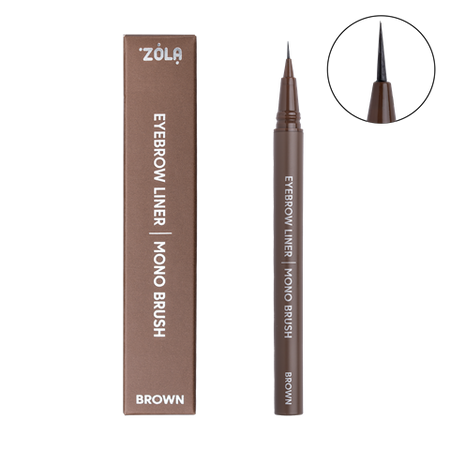 ZOLA x Makarevich Eyebrow Liner do brwi Brąz Mono brush