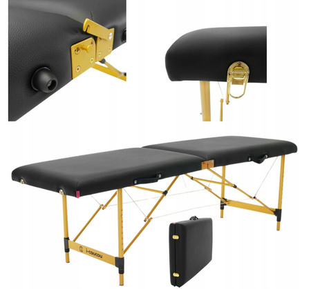 Łóżko kosmetyczne do stylizacji rzęs SPACE Gold 60 cm