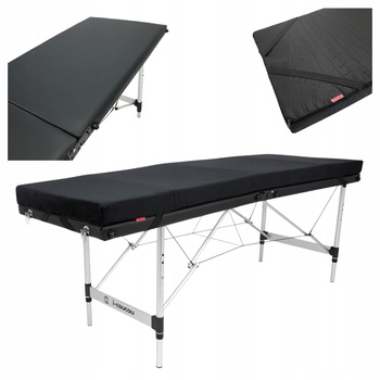 Łóżko Kosmetyczne Rzęs Składane + Materac Kosmetyczny do Przedłużania Rzęs